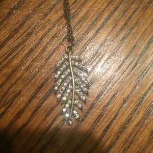 Gold Feather Necklace